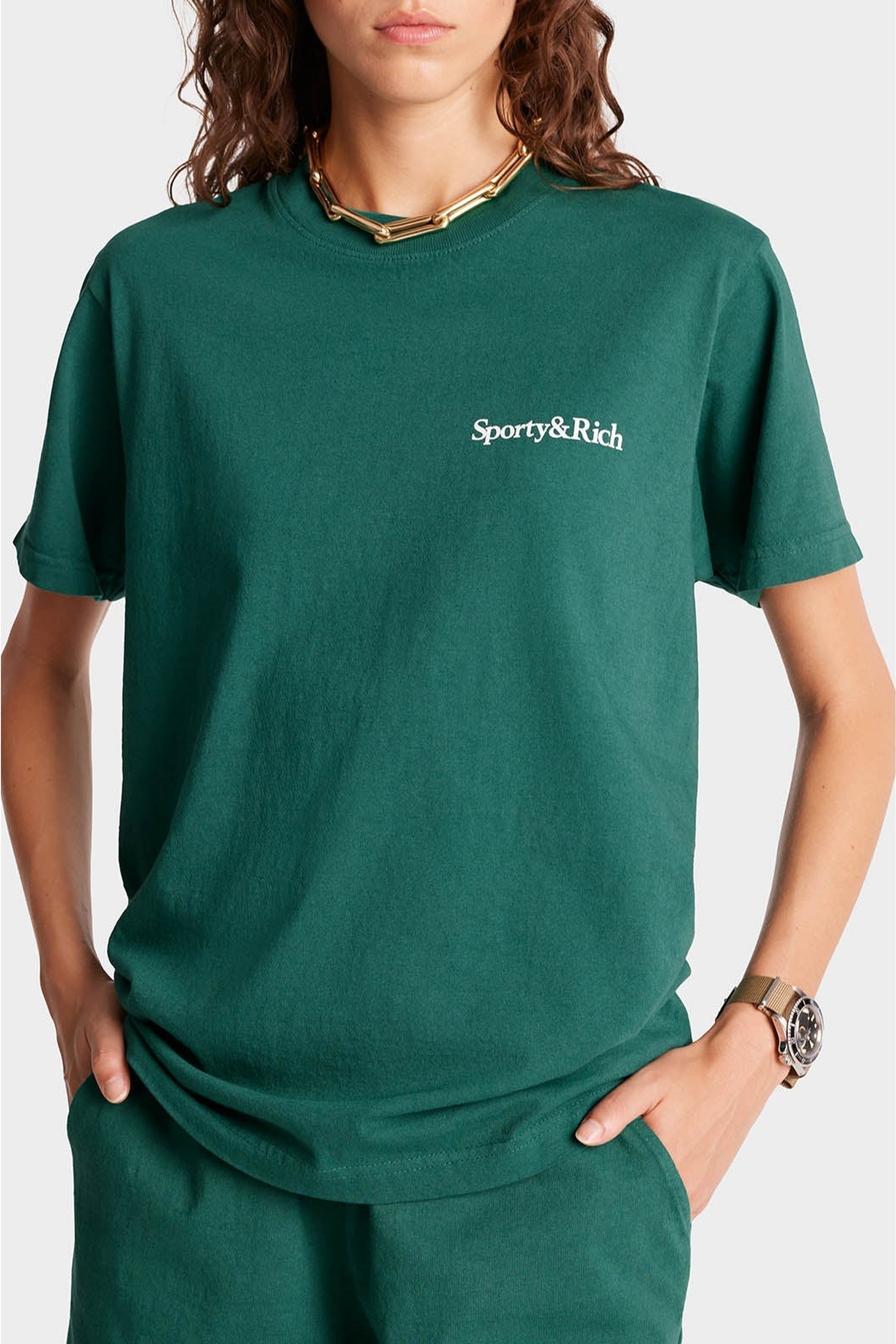T-shirt Health Is Weal à impression - Alpine