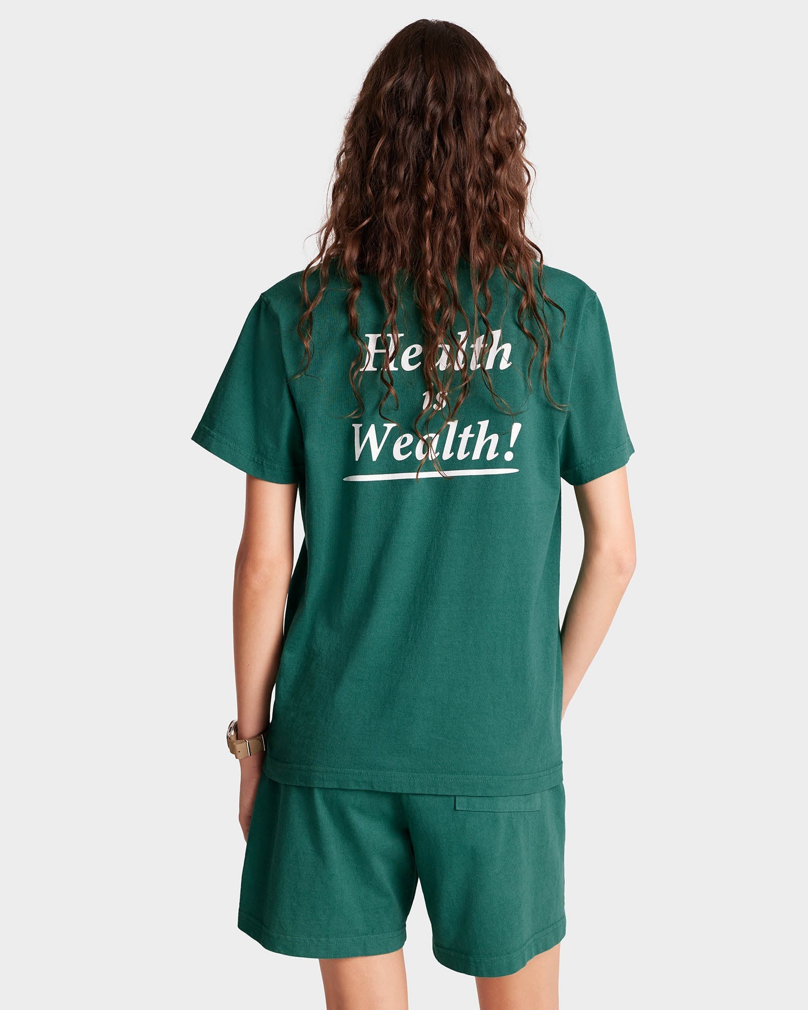 T-shirt Health Is Weal à impression - Alpine