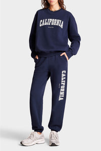 Pantalon de survêtement California imprimé - Navy