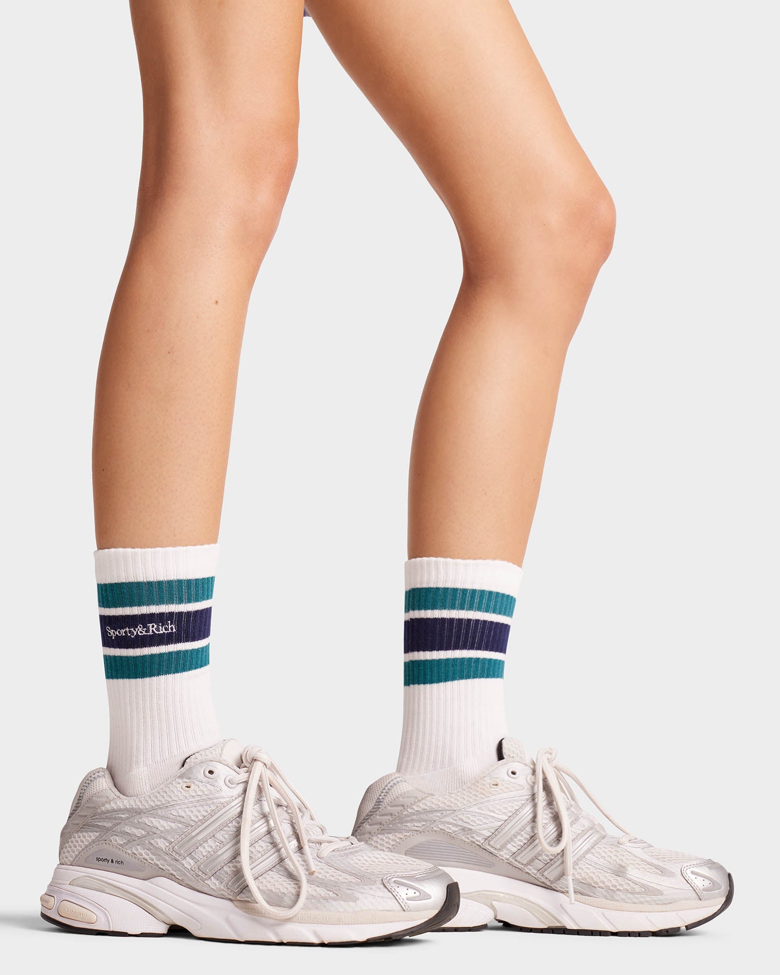 Chaussettes Script avec logo - White & Alpine