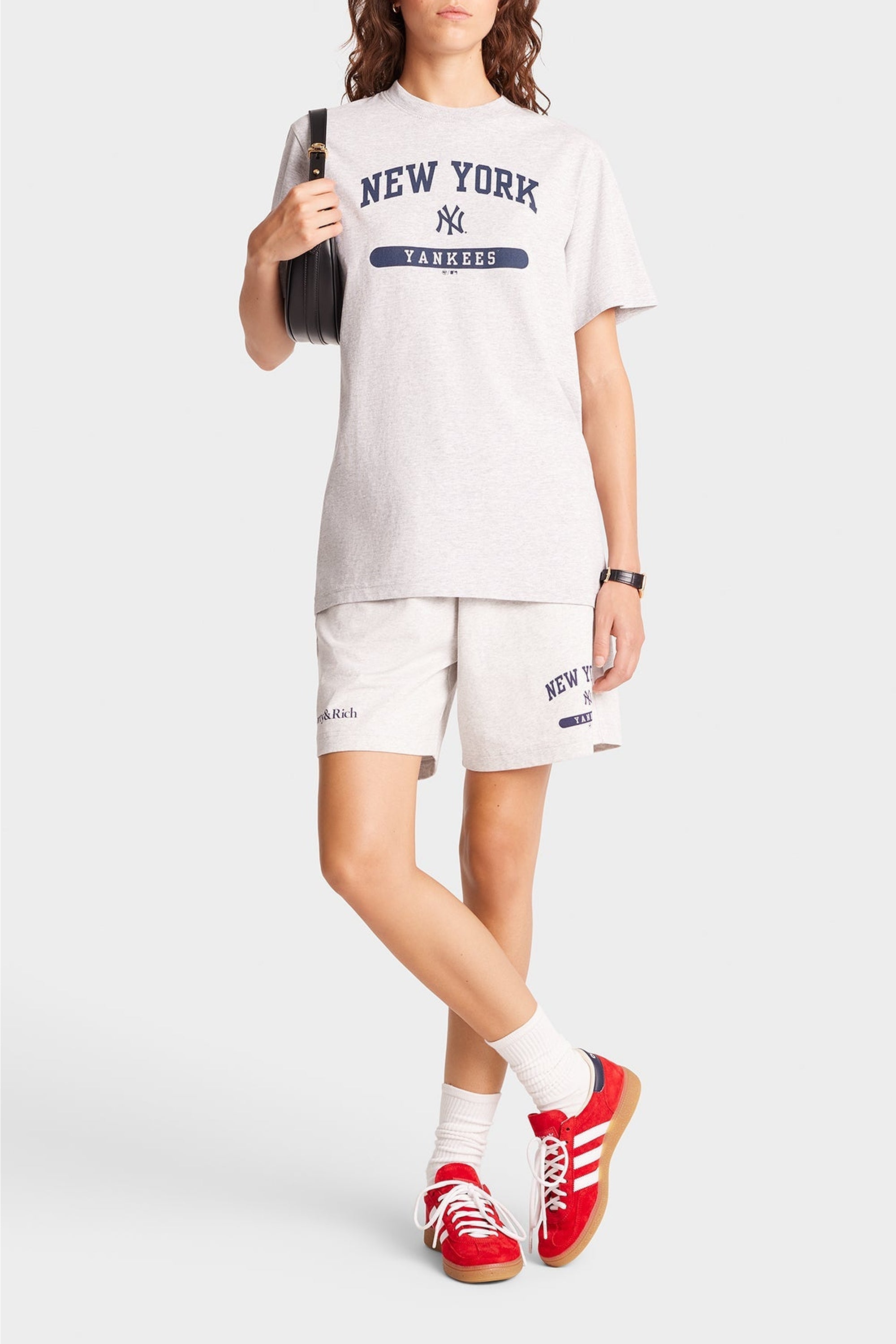 T-shirt Yankees à impression - Heather Gray