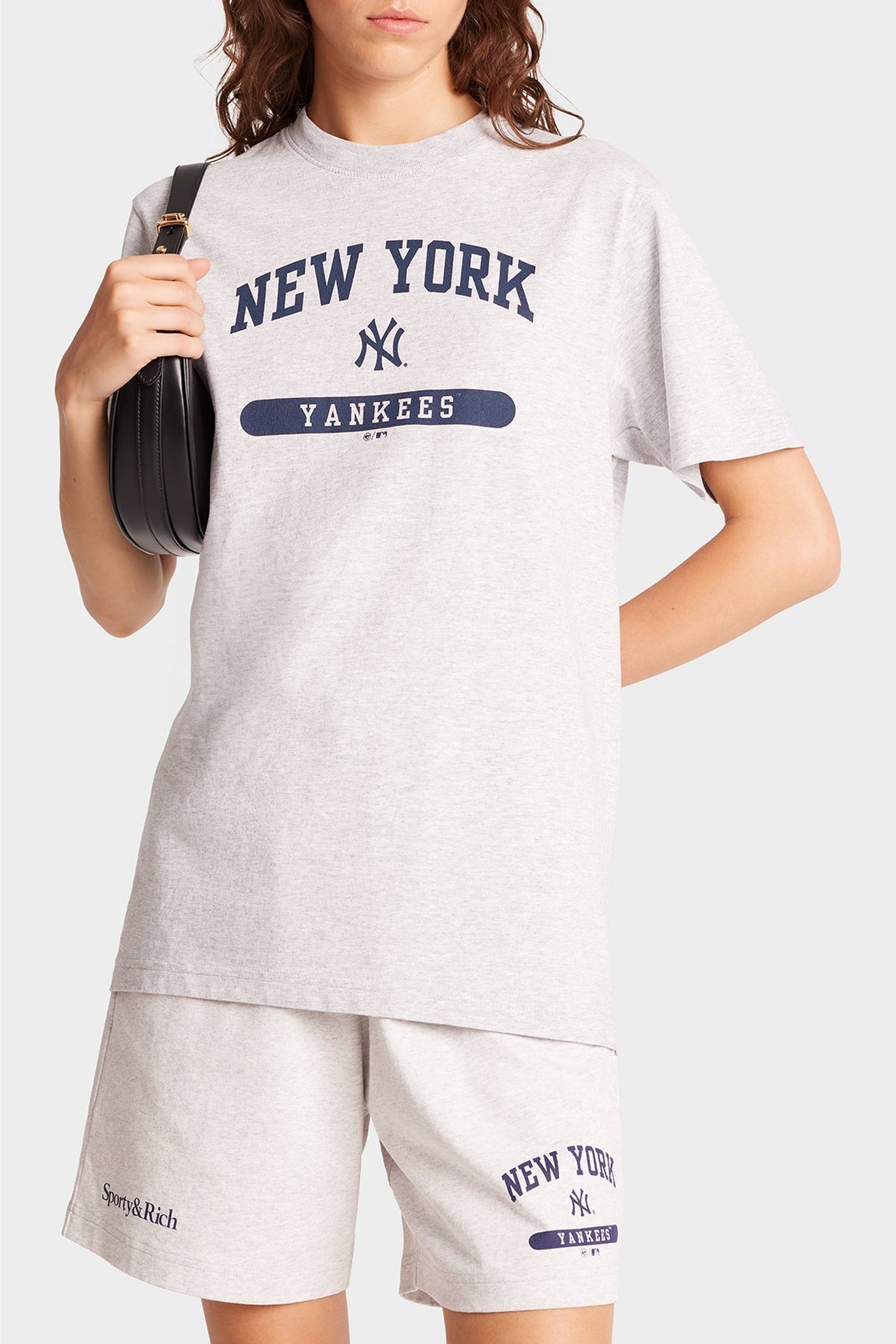T-shirt Yankees à impression - Heather Gray