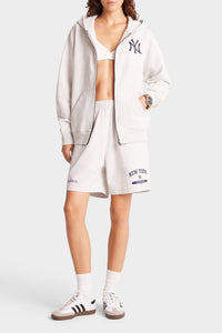 Sweat à capuche Yankees zippé - Heather Gray