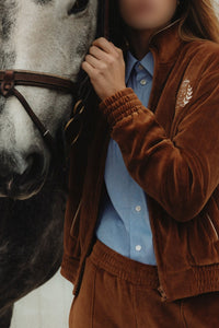 Pantalon NY Crest en velours - Tobacco