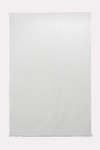 Serviette Cosy Towelling - Camellia & White