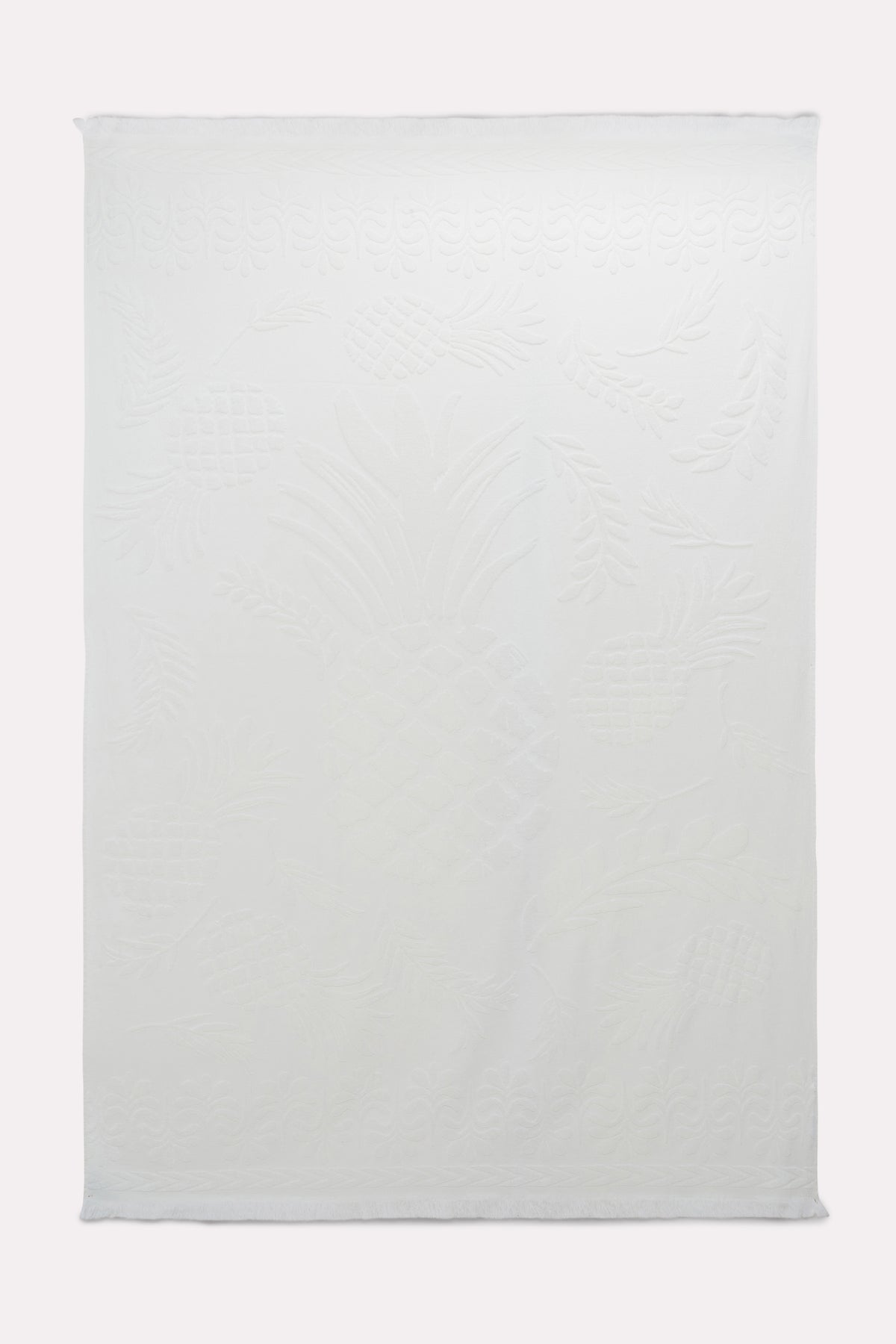 Serviette Cosy Towelling - Camellia & White