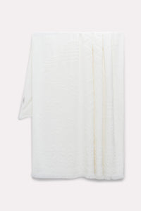 Serviette Cosy Towelling - Camellia & White
