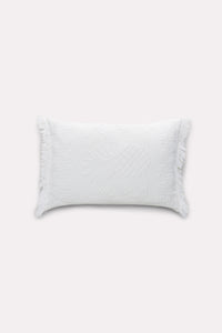 Coussin Cosy Towelling - Camellia & White