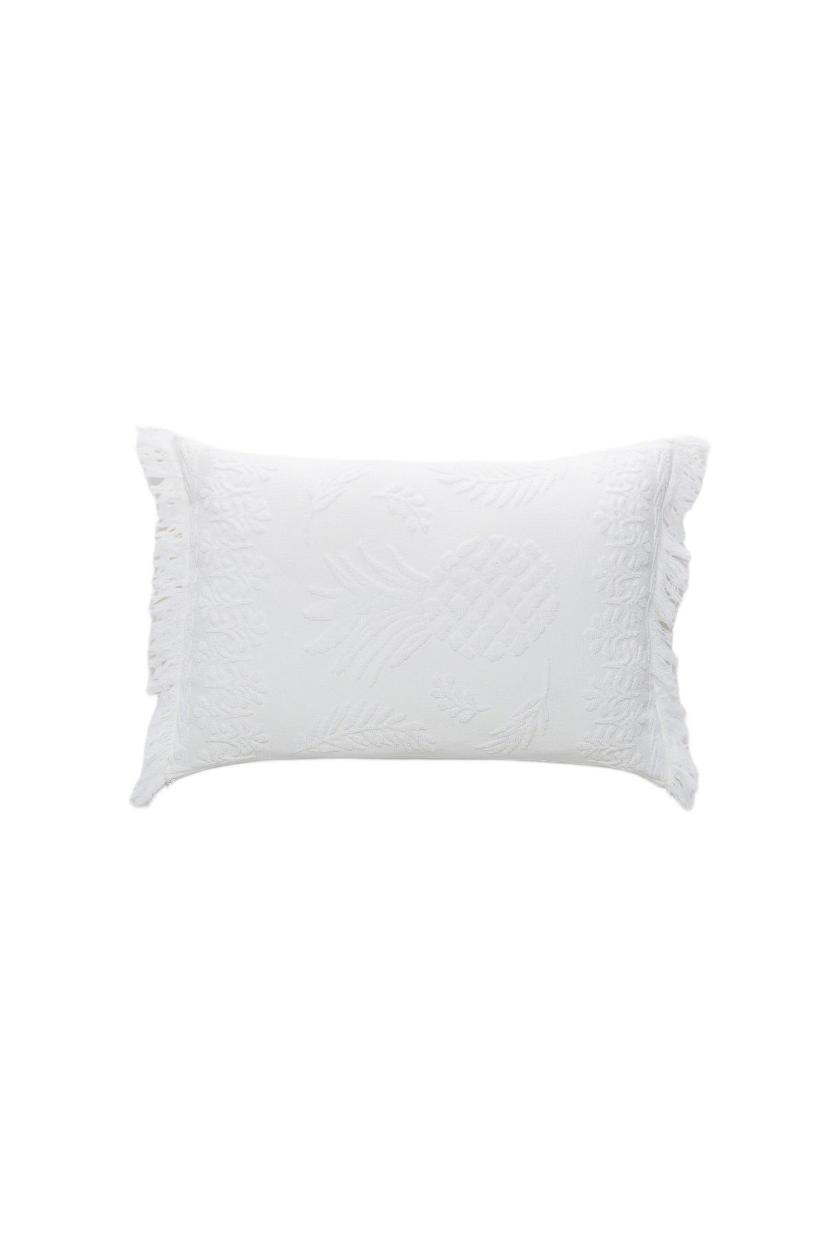 Coussin Cosy Towelling - Camellia & White