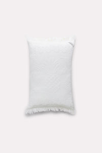 Coussin Cosy Towelling - Camellia & White