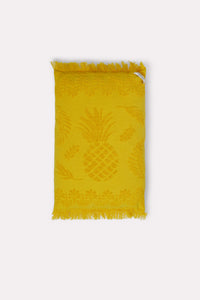 Coussin Cosy Towelling - Soft Yellow