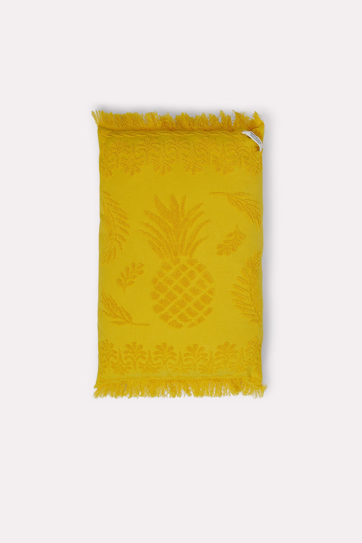 Coussin Cosy Towelling - Soft Yellow