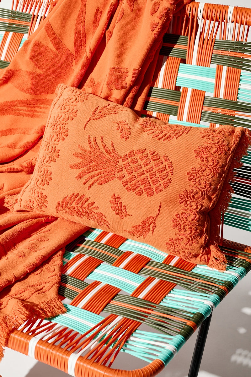 Coussin Cosy Towelling - Orange