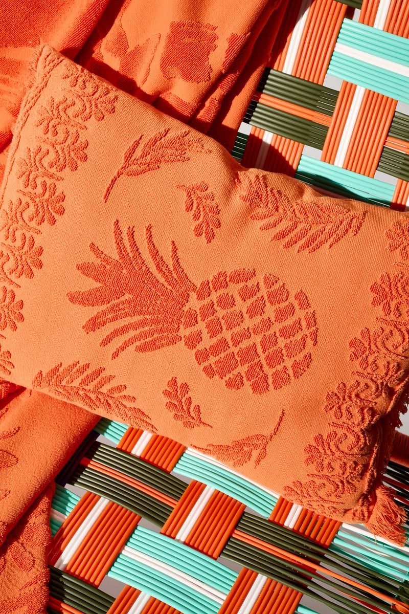 Coussin Cosy Towelling - Orange