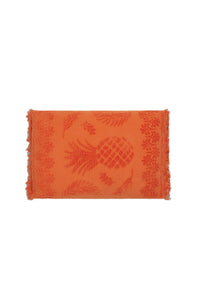 Cosy Towelling Cushion - Orange