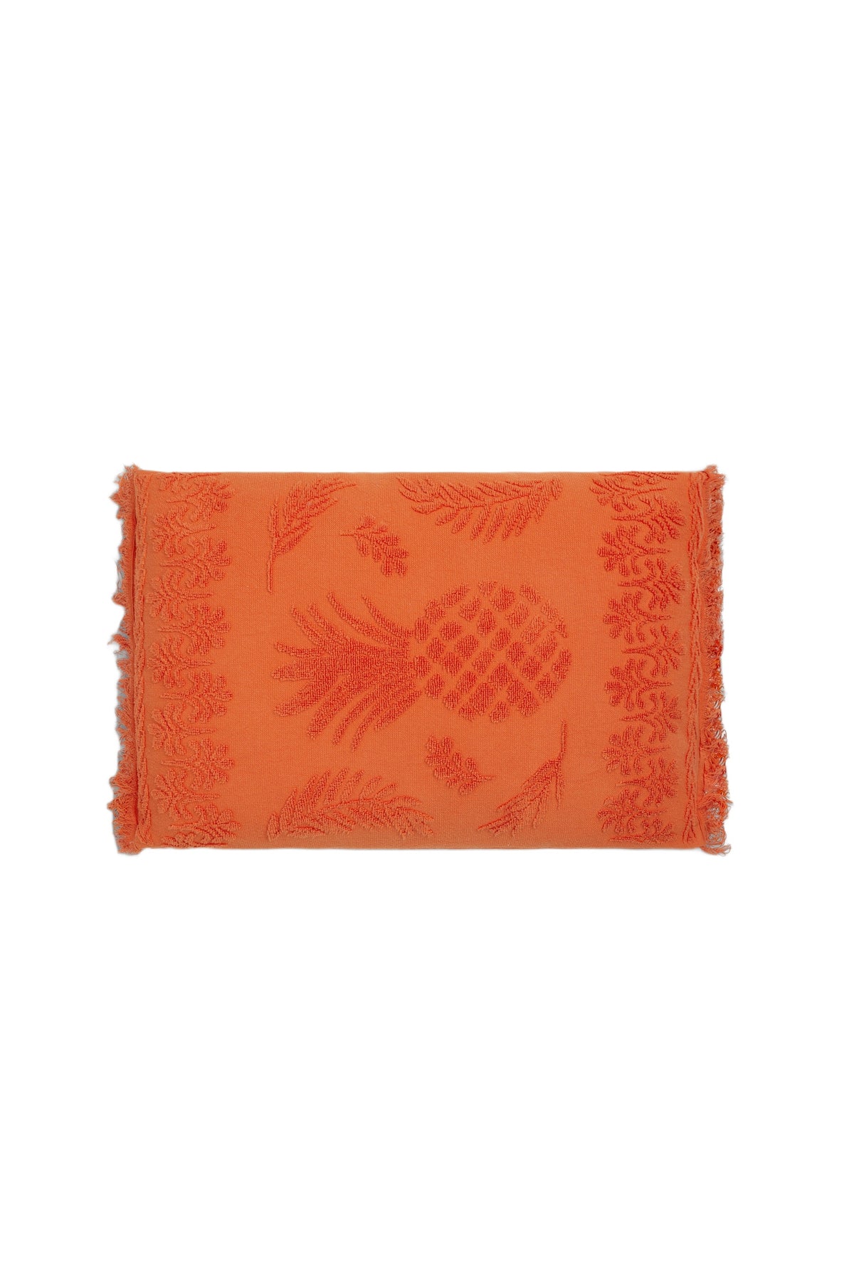 Cosy Towelling Cushion - Orange