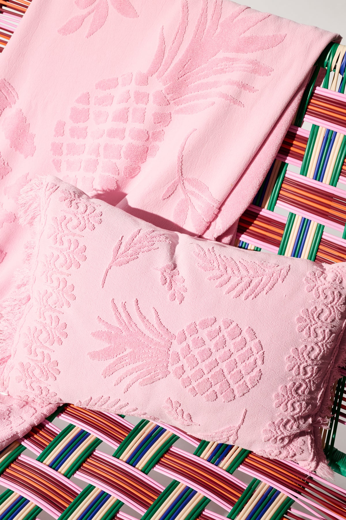 Coussin Cosy Towelling - Pink