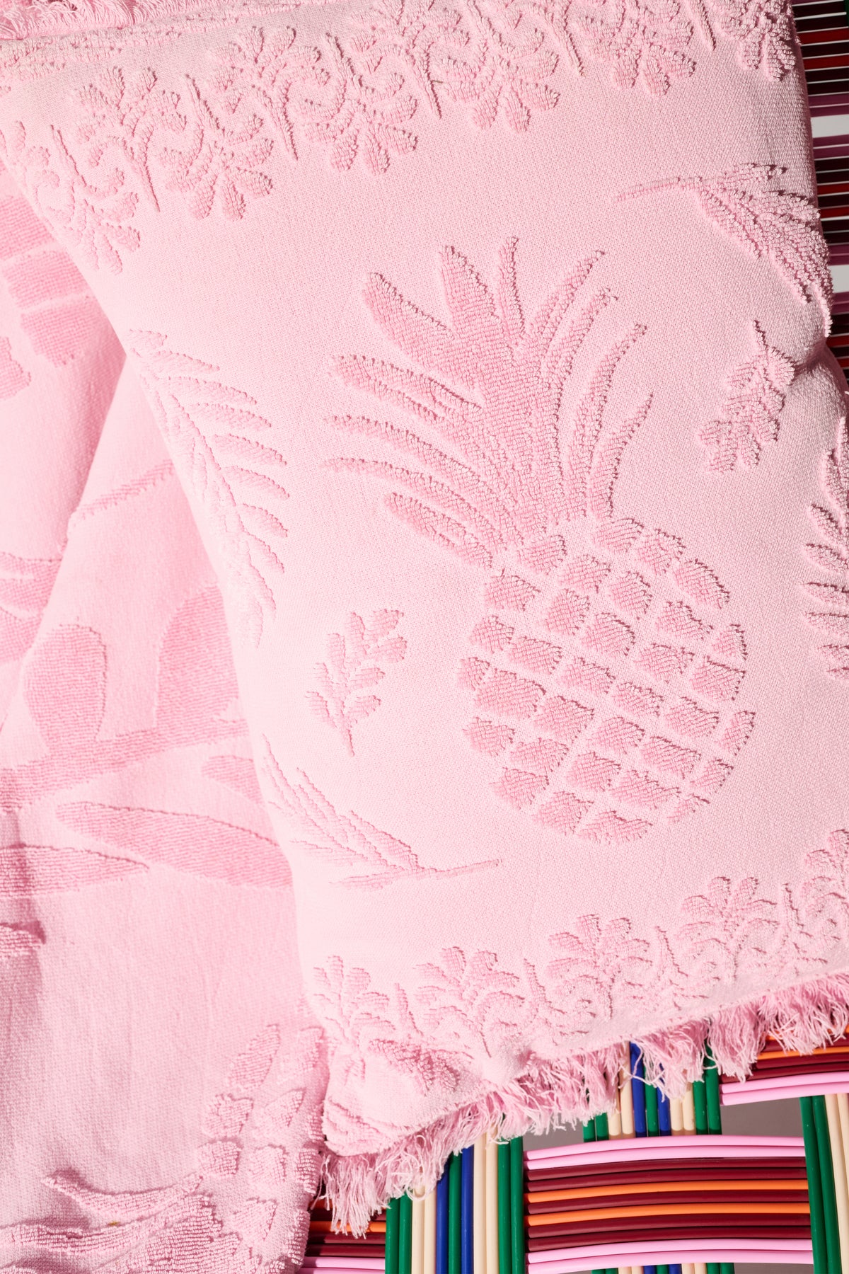 Coussin Cosy Towelling - Pink
