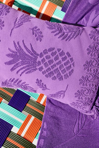 Coussin Cosy Towelling - Purple
