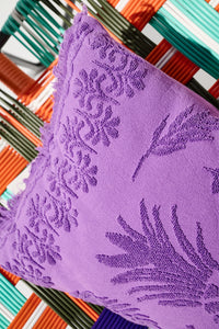 Coussin Cosy Towelling - Purple