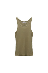 Top Simply Timeless - Dark Shiny Khaki