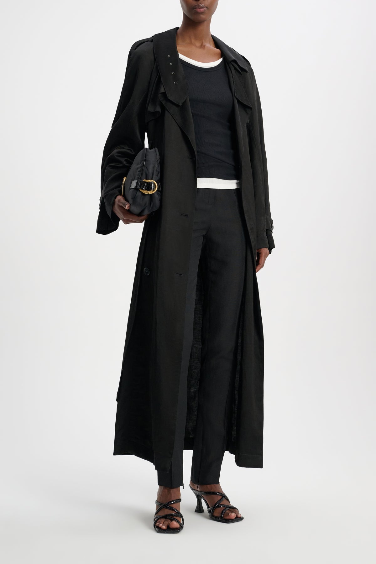 Trenchcoat Slouchy Coolness - Pure Black