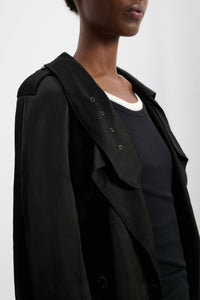 Trenchcoat Slouchy Coolness - Pure Black