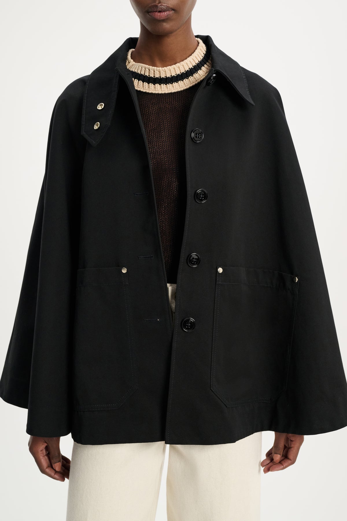 Manteau Luxury Layer - Pure Black