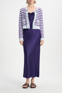 Robe Shiny Statement - Dark Purple