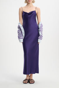 Robe Shiny Statement - Dark Purple