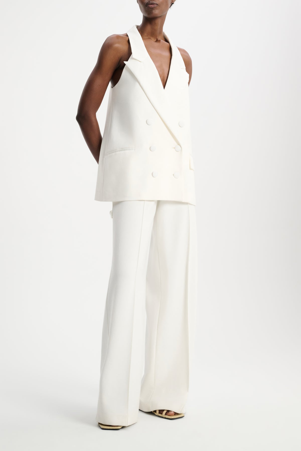 Pantalon Emotional Essence - Camellia & White