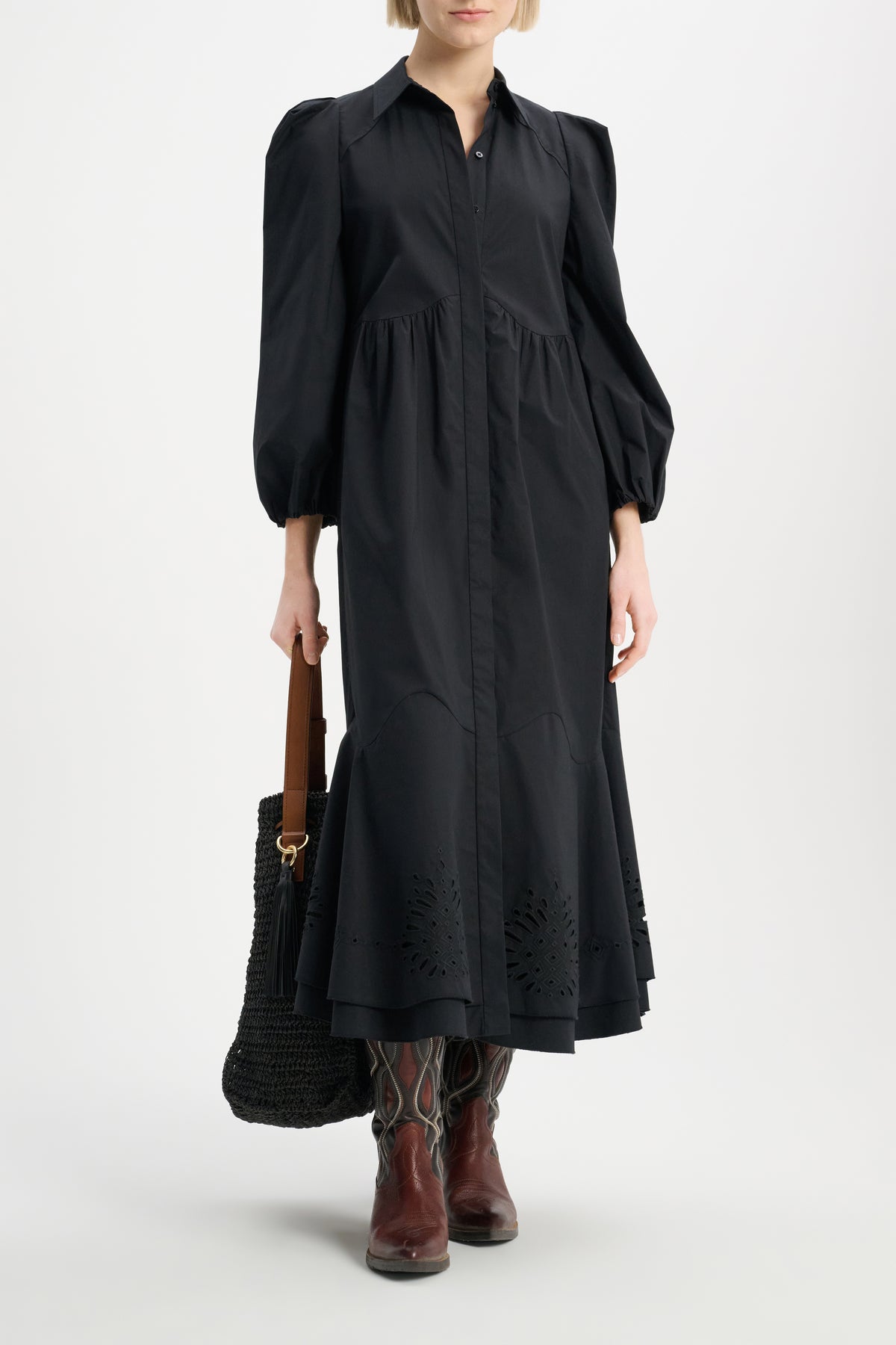 Robe Poplin Power - Pure Black
