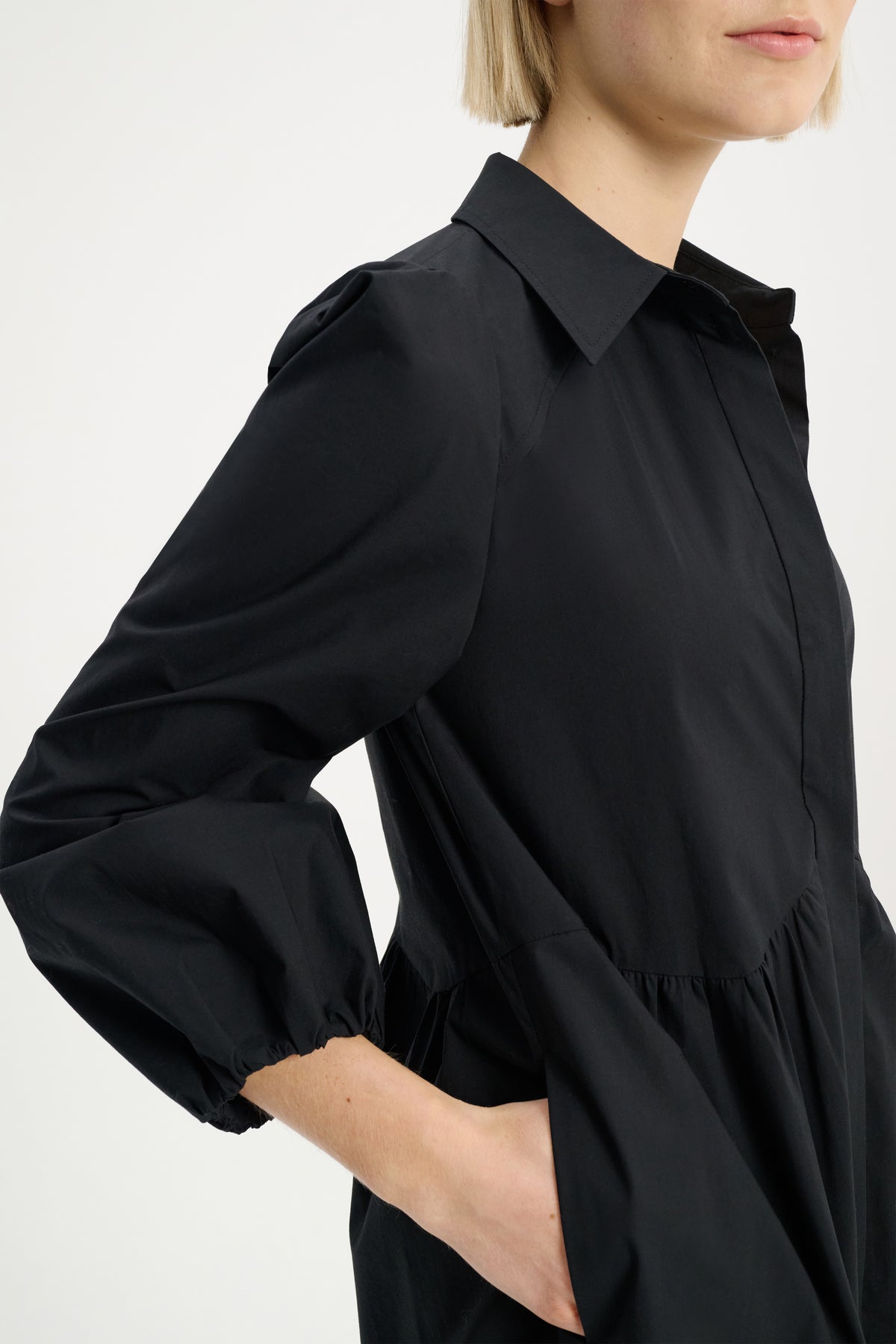 Robe Poplin Power - Pure Black