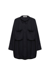 Fantasy Sheer Blouse - Pure Black