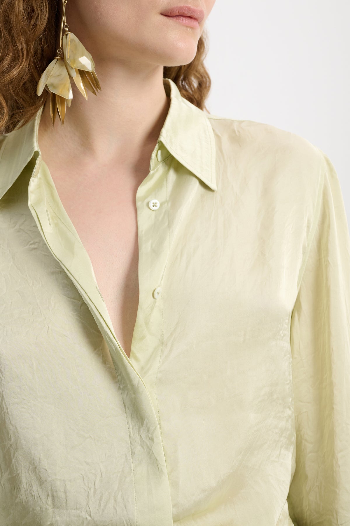 Chemisier Transparent Fantasy - Light Lime