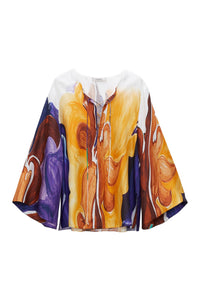 Blouse Rainbow Dreams - Rainbow Flames