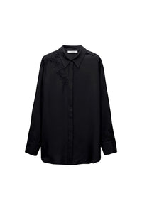 Blouse Sensual Coolness en soie - Pure Black