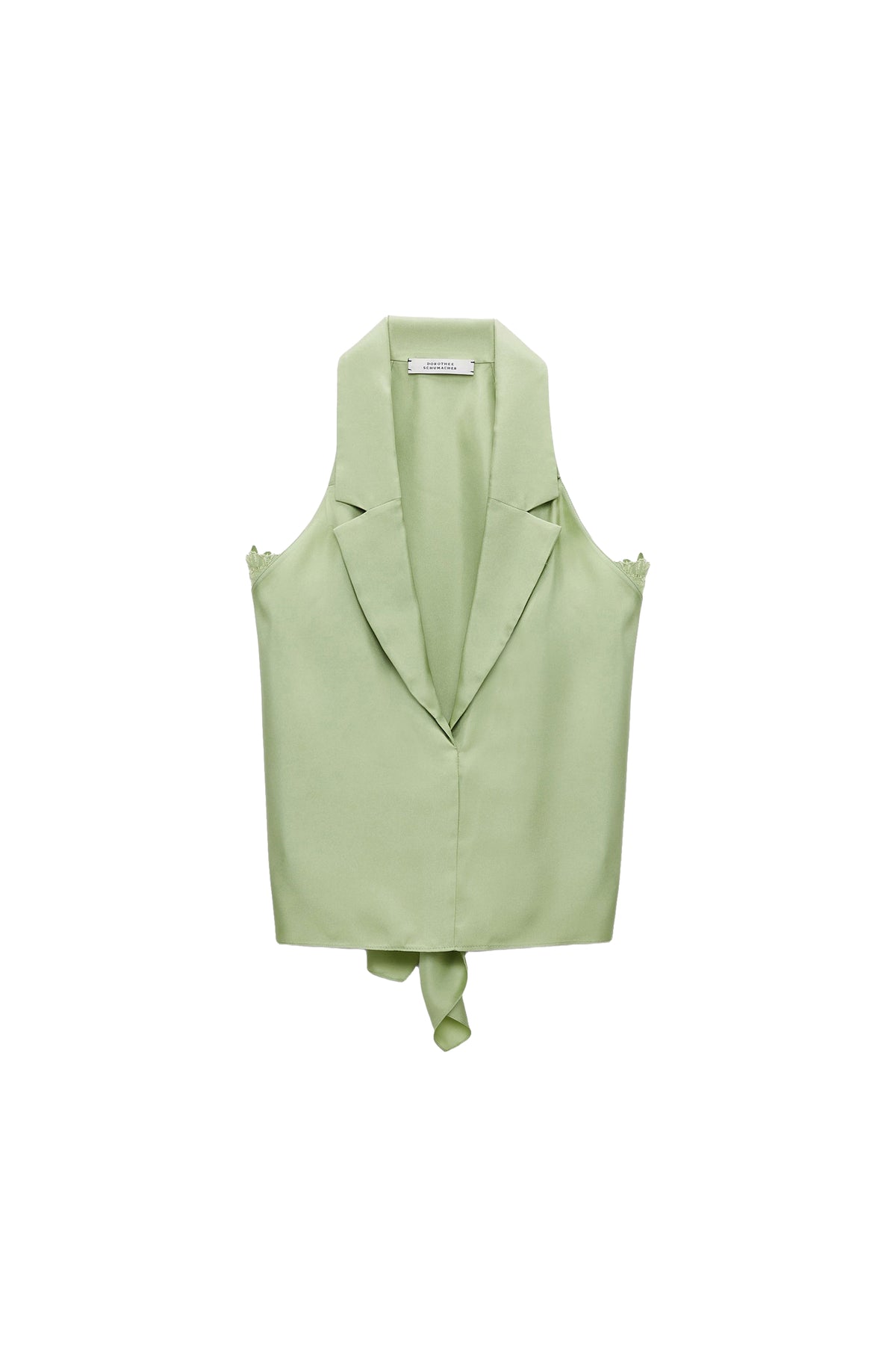 Sensual Coolness silk top - Happy Green