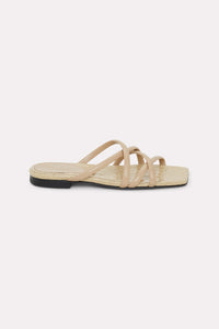 Sandales plates Exotic Shine - Shimmering Camel