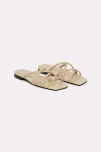 Sandales plates Exotic Shine - Shimmering Camel