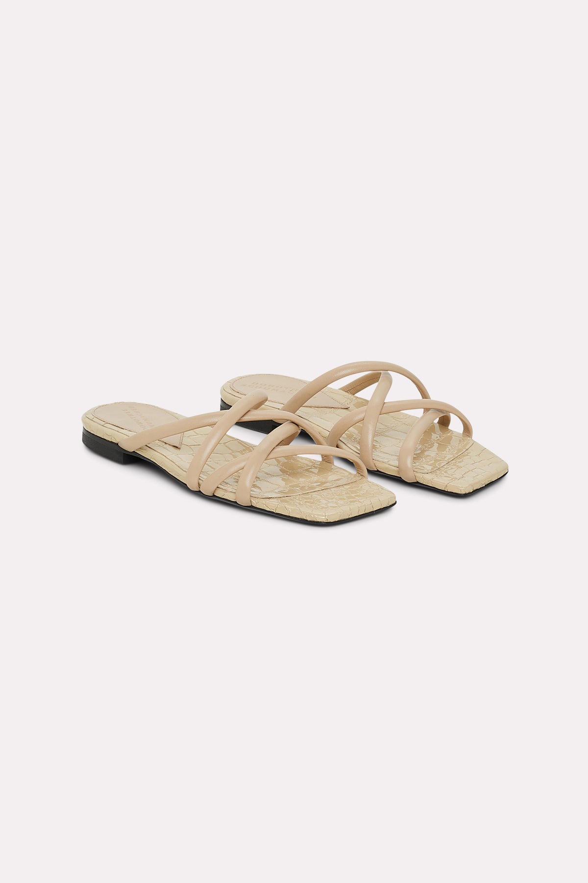 Sandales plates Exotic Shine - Shimmering Camel