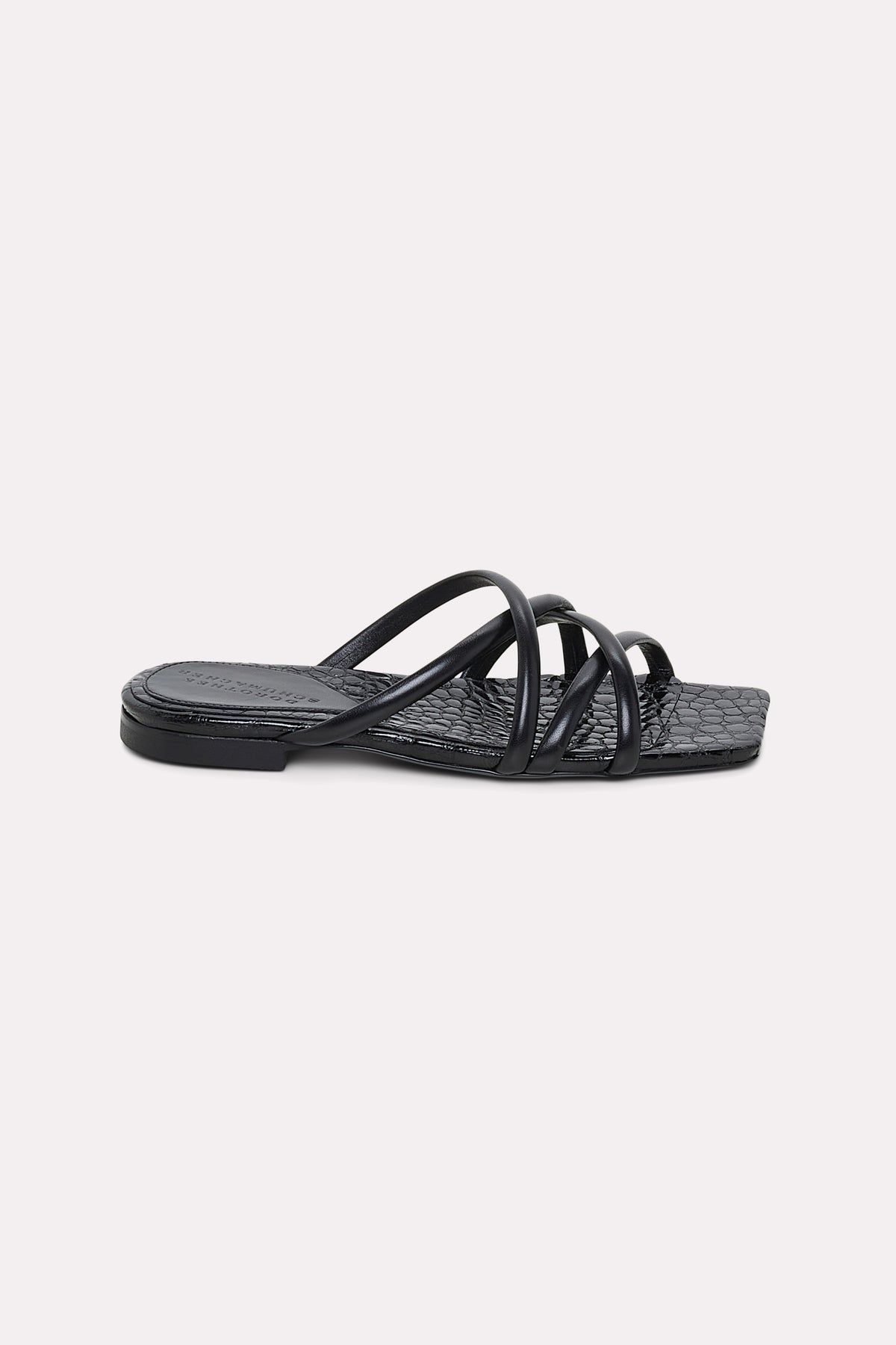 Sandales plates Exotic Shine - Pure Black