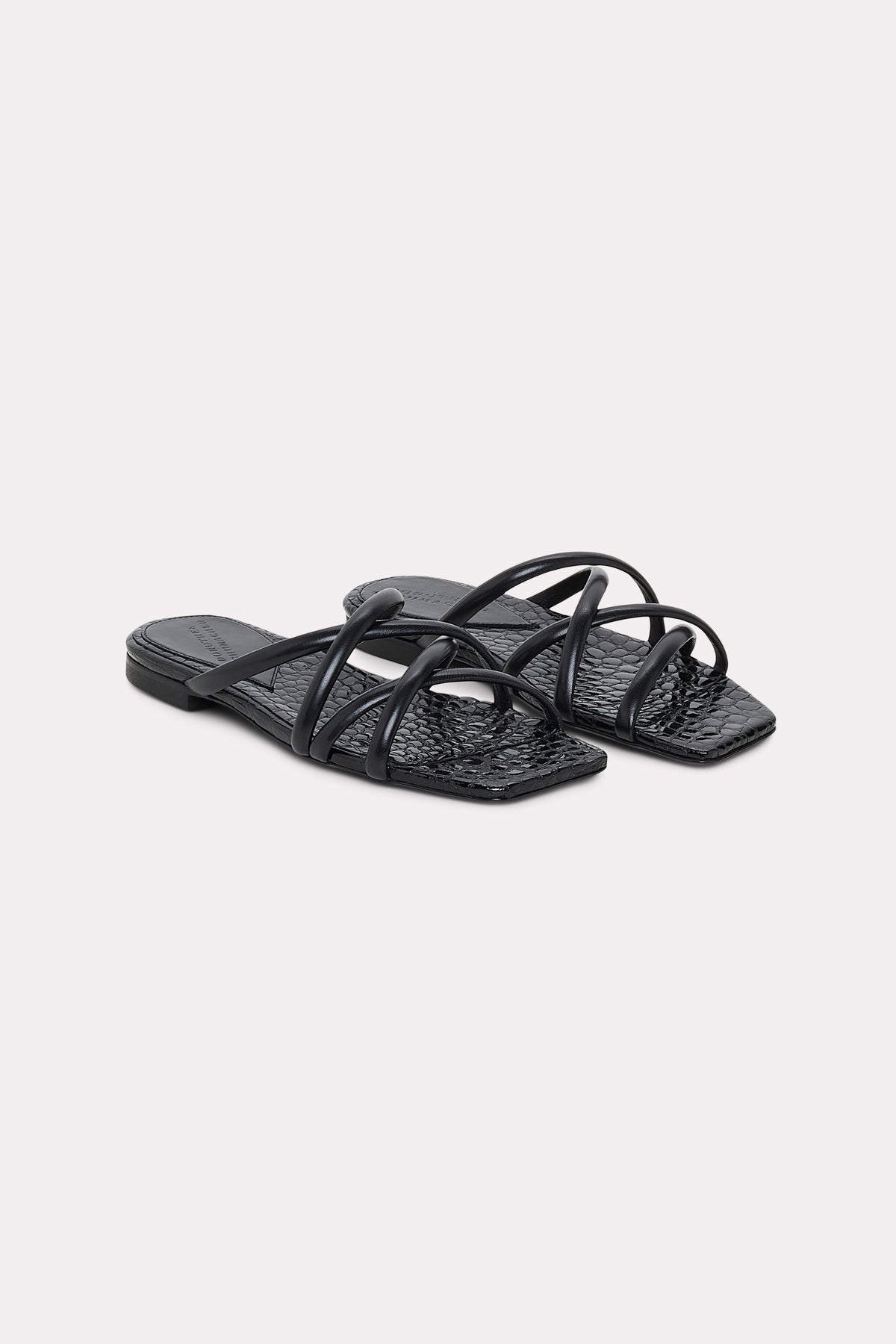 Sandales plates Exotic Shine - Pure Black