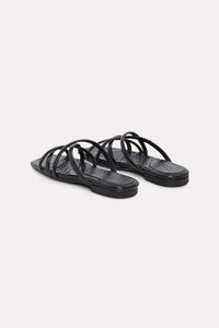 Sandales plates Exotic Shine - Pure Black