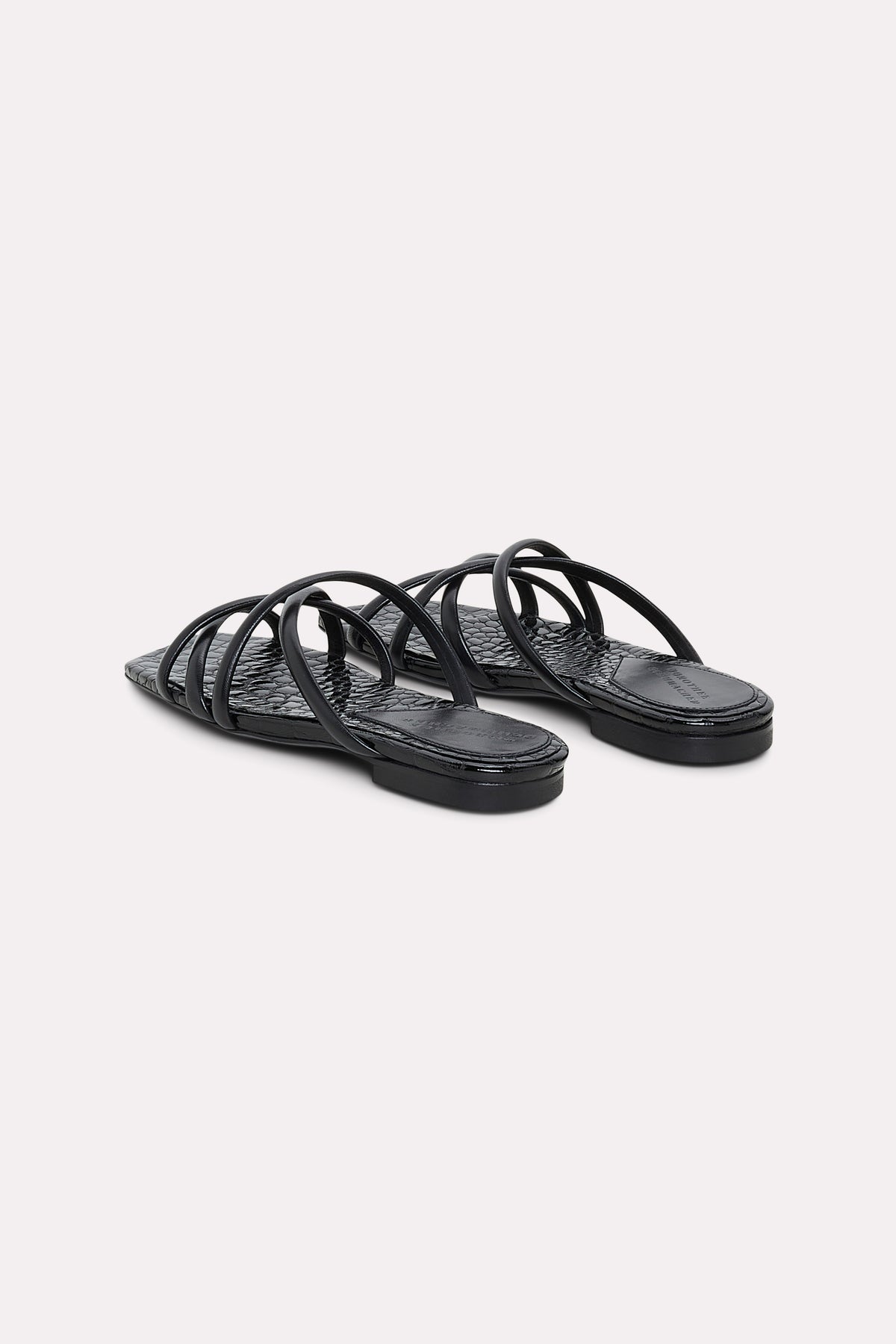 Sandales plates Exotic Shine - Pure Black