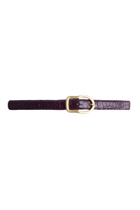 Ceinture Exotic Shine en cuir - Shimmering Lilac