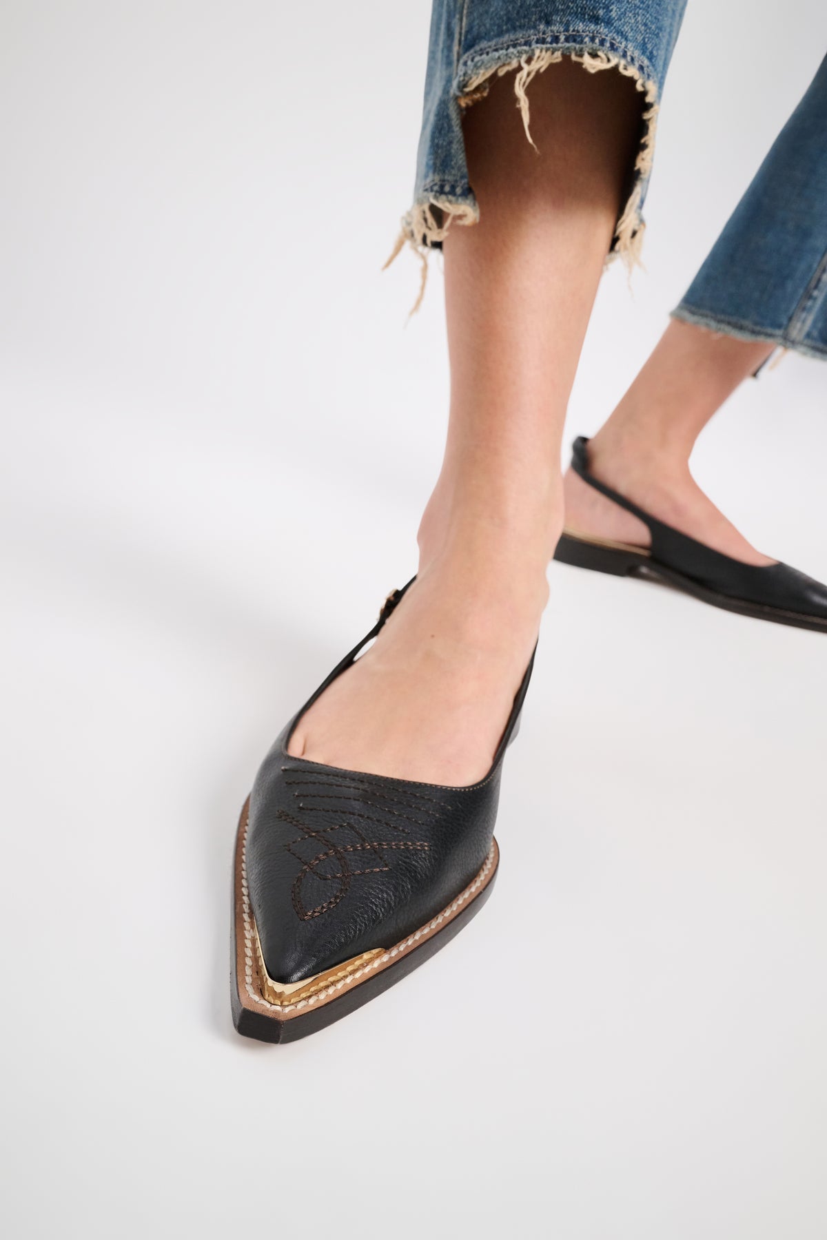 Ballerines Western Shine - Pure Black