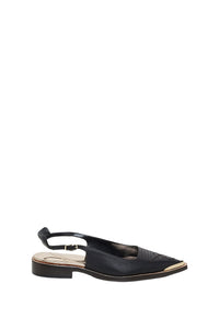 Ballerines Western Shine en cuir - Pure Black