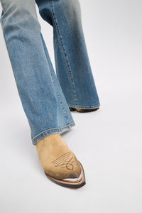 Mules cowboy Waxed Statement - Camel