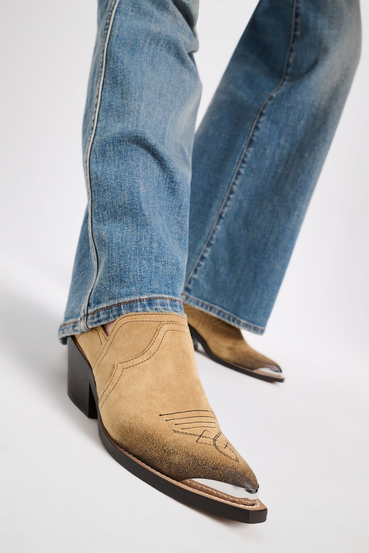 Mules cowboy Waxed Statement - Camel